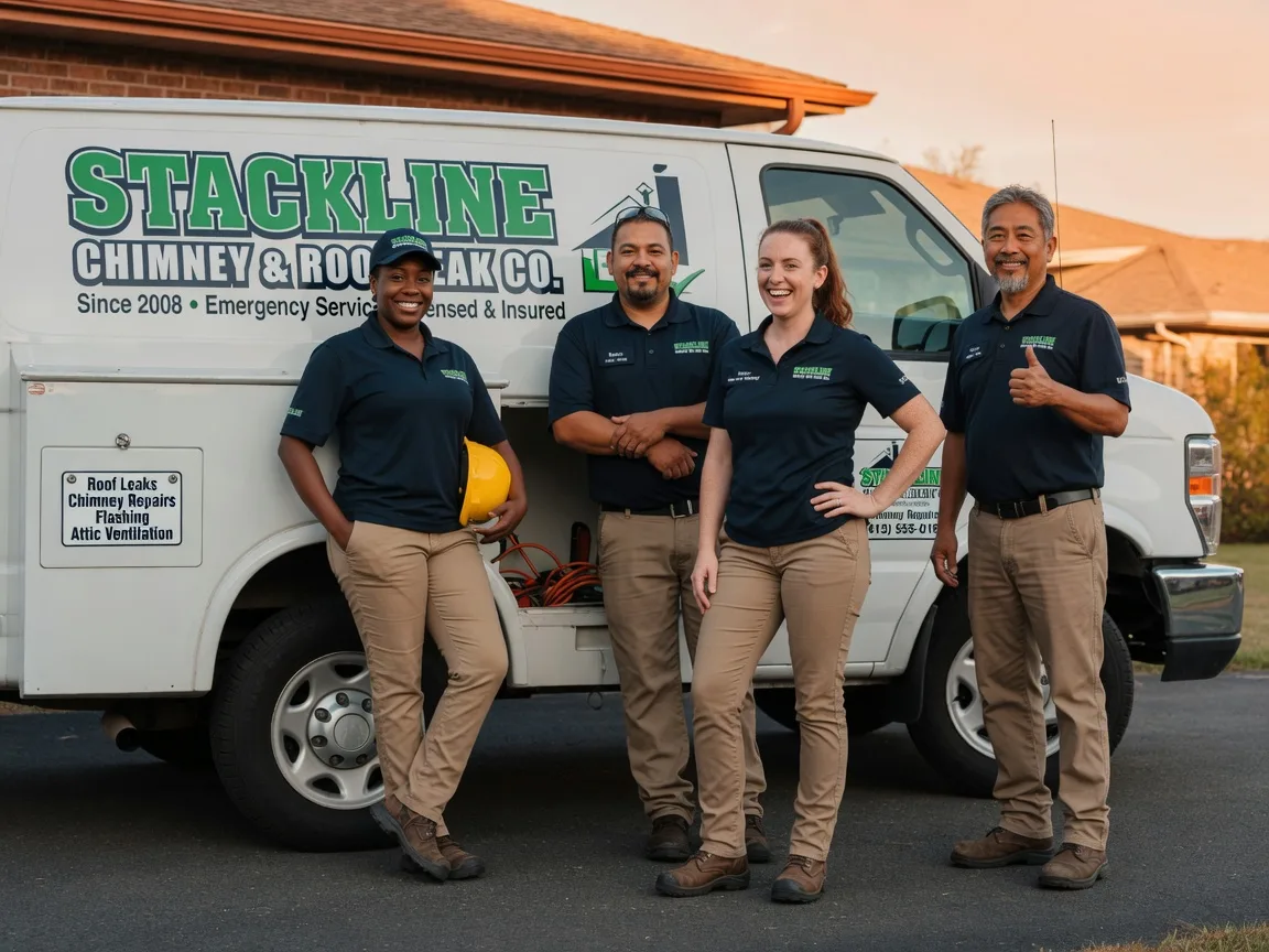 Chimney flashing repair company in Brooks, ME